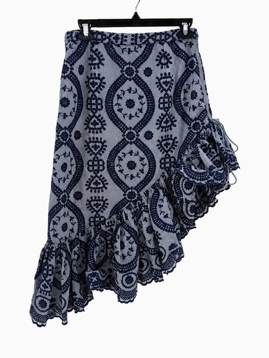 LoveShackFancy Dresses & Skirts - Love Shack Fancy Alana Eyelet Asymmetric Midi Skirt